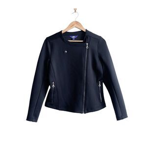 JOYLAB Womens Full Zip Jacket Long Sleeve Black Small